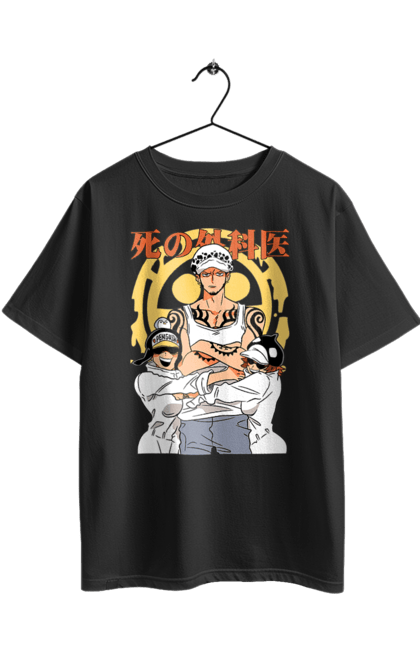 Футболка оверсайз з принтом "Ван Піс Трафальгар Ло". One piece, trafalgar law, аніме, ван пис, ван піс, манга, трафальгар ло. 2070702