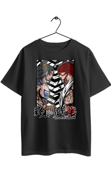 Футболка оверсайз з принтом "Повість про кінець світу Тор та Люй Бу". Anime, lu bu, manga, record of ragnarok, thor, аніме, комікс, люй бу, манга, тор. 2070702