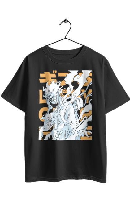 Футболка оверсайз з принтом "Ван Піс Луффі". Luffy, one piece, аніме, ван піс, великий куш, луффі, манга, монки де луффі, пірати. 2070702