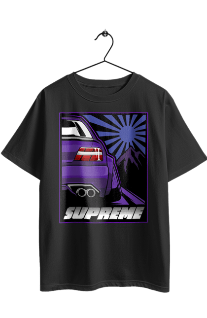 Футболка оверсайз з принтом "Автомобіль JDM". Jdm, supreme, авто, автомобіль, японія. 2070702