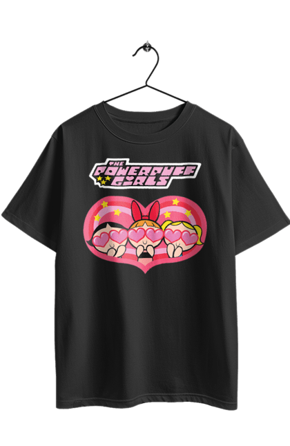 Футболка оверсайз з принтом "Круті дівчата". Cartoon network, powerpuff girls, дитячі, квітка, круті дівчата, мультсеріал, серце, суперкрихітки. 2070702