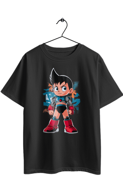 Футболка оверсайз з принтом "AstroBoy". Astro boy, андроїд, аніме, манга, могутній атом, пригоди, робот, серіал, фантастика. 2070702