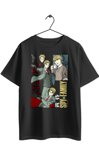Футболка оверсайз з принтом "Сім'я шпигуна Лойд". Spy x family, аниме, аня, йор, лойд, манга, сім я шпигуна. 2070702