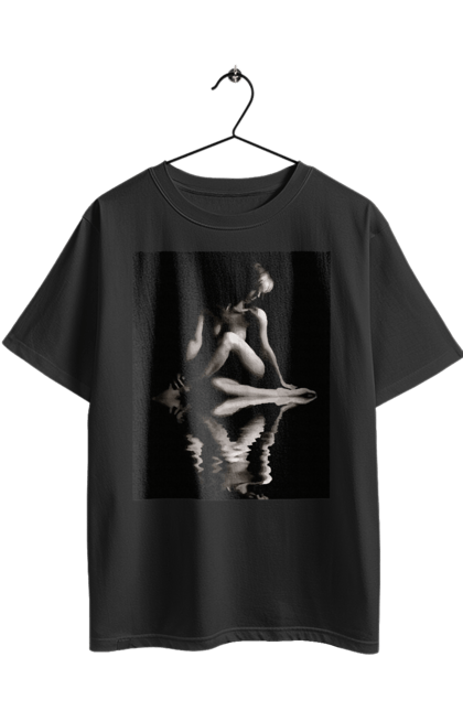 Футболка оверсайз з принтом "Краса тіла". Вигини жіночого тіла, грація тіла, груди, жіноче тіло, жіночі груди, краса тіла. 2070702