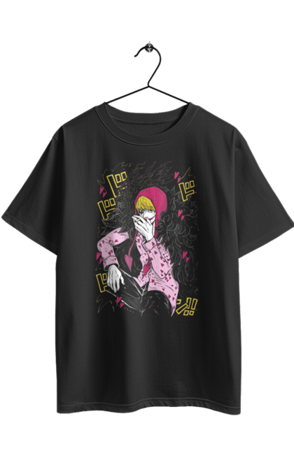 Футболка оверсайз з принтом "Ван Піс Донкіхот Росинант". Corazon, donquixote rosinante, one piece, аніме, ван пис, ван піс, донкіхот росинант, коразон, манга. 2070702