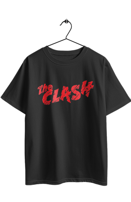 Oversized t-shirt with prints The Clash. Clash, dub, group, music, punk, punk rock, reggae, rock, rock`n`roll. 2070702