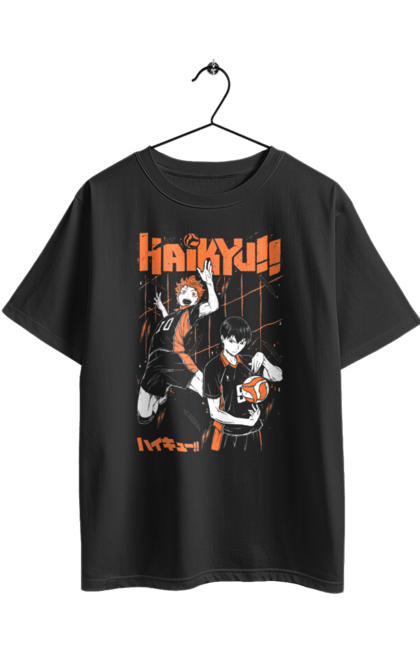 Футболка оверсайз з принтом "Волейбол!! Хіната". Anime, haikyu, hinata, manga, shoyo hinata, аніме, волейбол, манга, хіната, шьо хіната. 2070702