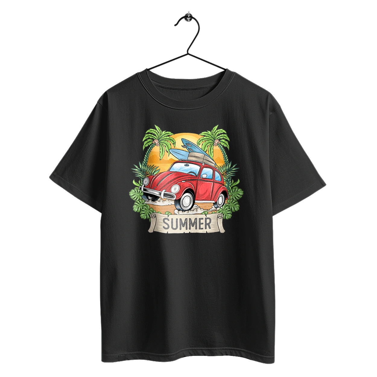 Summer, Car And Palm Trees