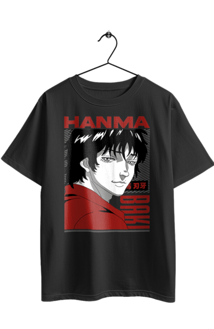 Футболка оверсайз з принтом "Боєць Баки". Anime, hanma baki, manga, аніме, боєць баки, бойові мистецтва, манга, серіал. 2070702