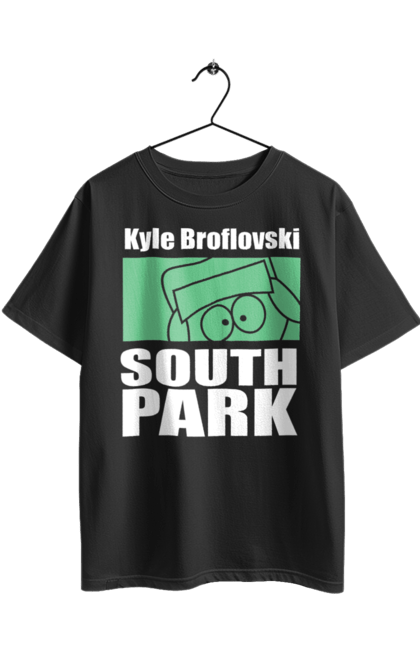 Oversized t-shirt with prints South Park Kyle. Cartoon series, kyle, kyle broflovski, south park. 2070702
