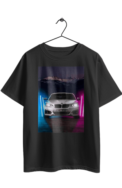 Футболка оверсайз з принтом "БЕХА". Беха, в машину, красота, птн пнх, фонарі. 2070702