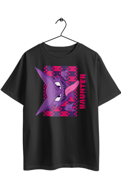 Oversized t-shirt with prints Haunter. Anime, games, haunter, nintendo, pokemon, pokemon go. 2070702