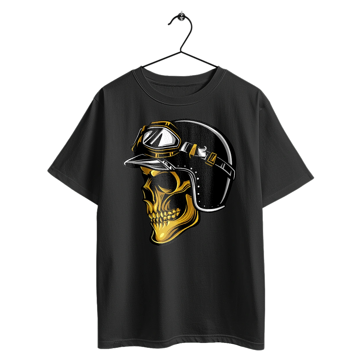 Череп в мотошлеме