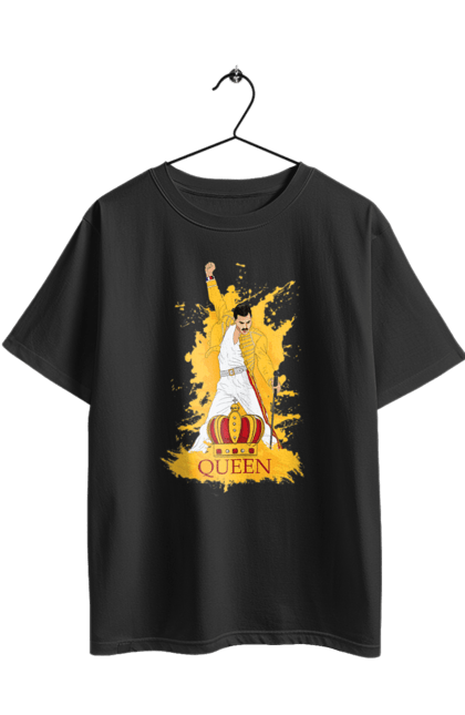 Футболка оверсайз з принтом "Фредді Меркюрі". Freddie mercury, queen, музика, написи, рок, рок група, фредді меркюрі. 2070702