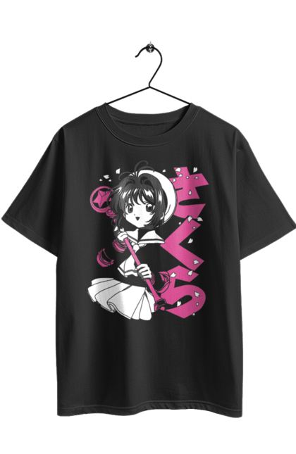 Футболка оверсайз з принтом "Ловець карт Сакура". Anime, cardcaptor sakura, manga, аніме, ловець карт сакура, манга, сакура, сакура кіномото. 2070702