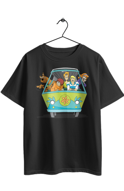 Футболка оверсайз з принтом "Скубі Ду, Машина". Авто, мультик, скубі ду, собака. 2070702