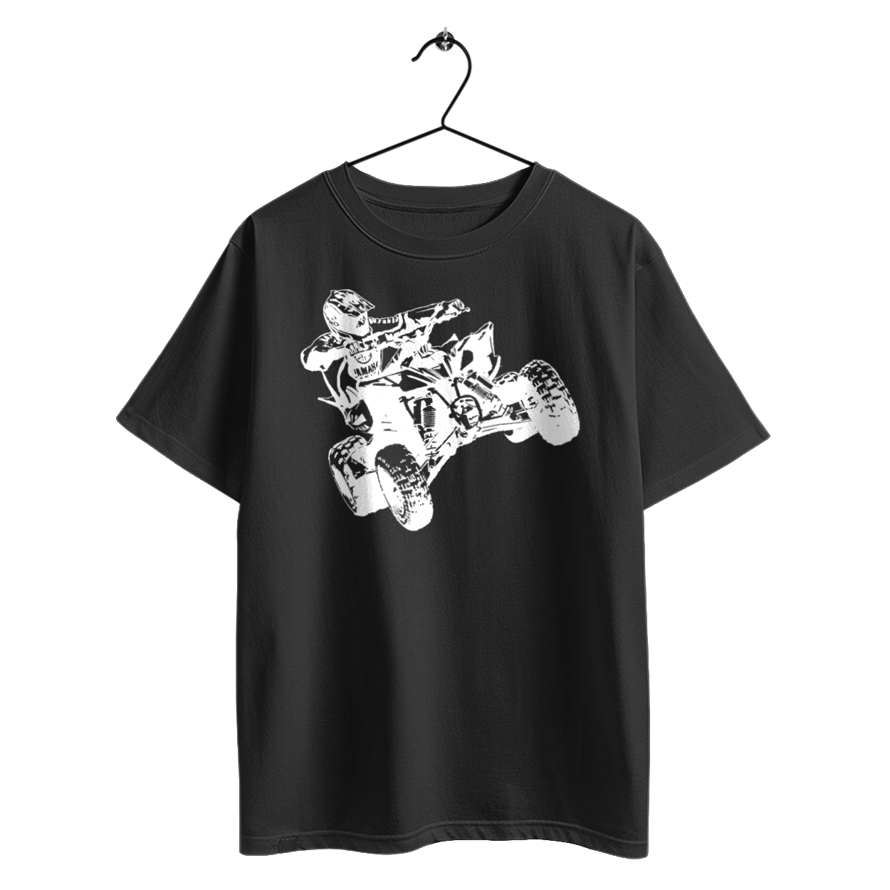 Людина На Квадроциклі Білий