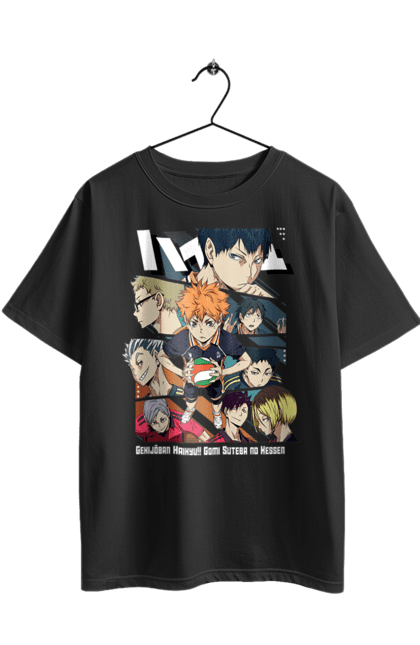 Футболка оверсайз з принтом "Волейбол!! Хіната". Anime, haikyu, hinata, manga, shoyo hinata, аніме, волейбол, манга, хіната, шьо хіната. 2070702