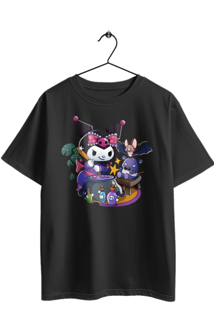 Футболка оверсайз з принтом "Хелло Кітті Куромі". Hello kitty, аніме, куромі, моя мелодія, персонаж, санріо, хелло кітті. 2070702