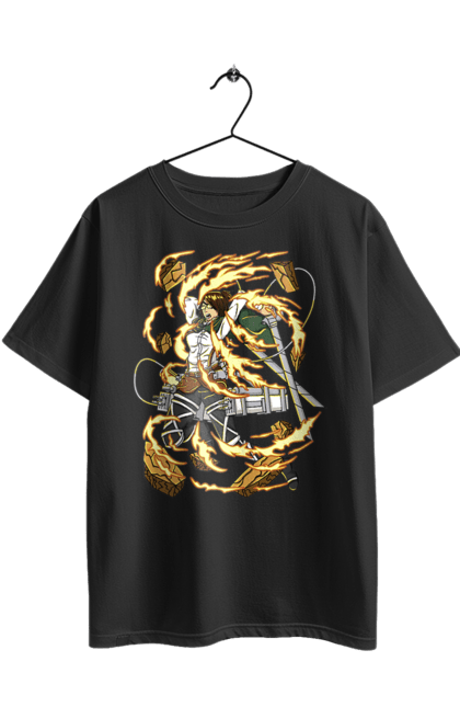 Oversized t-shirt with prints Attack On Titan Hange Zoe. Anime, attack on titan, hange zoe, hanji zoe, manga, reconnaissance corps. 2070702