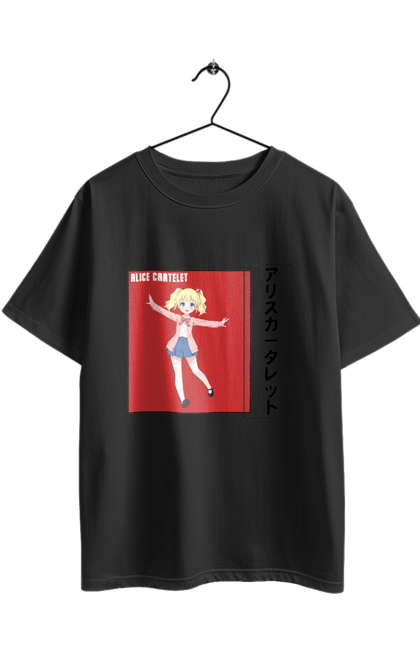 Футболка оверсайз з принтом "Золота мозаїка Аліса Картелет". Alice cartelet, anime, kiniro mosaic, kinmoza, manga, аліса, аліса картелет, аніме, золота мозаїка, манга. 2070702