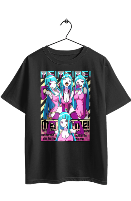 Футболка оверсайз с принтом Me! Me! Me!. Daoko, teddyloid, аниме, девушка, клип. 2070702