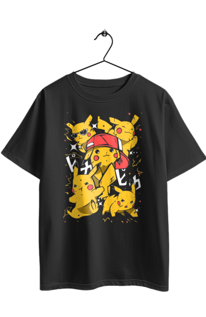 Футболка оверсайз з принтом "Пікачу". Nintendo, pikachu, pokemon, аніме, гра, манга, пікачу, покемон. 2070702