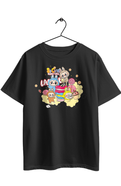 Футболка оверсайз з принтом "Labubu". Labubu, weird cute, іграшки, лабубу. 2070702