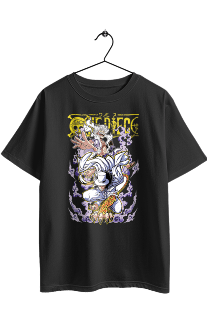 Футболка оверсайз з принтом "Ван Піс Роб Луччі и Луффі". Lucci, luffy, one piece, ван піс, великий куш, луффі, луччі, манга, пірати, роб луччі. 2070702