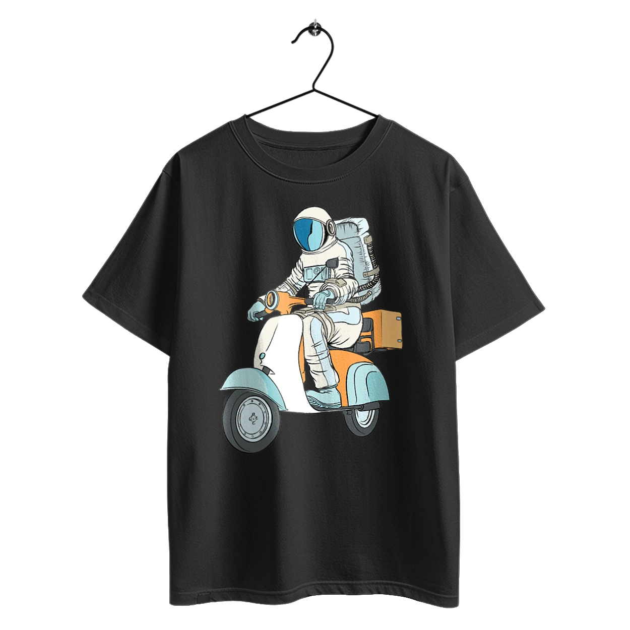 Космонавт на мотоциклі