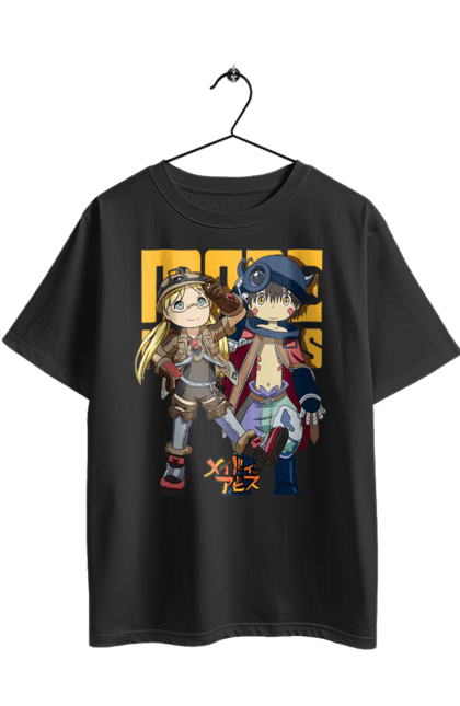 Oversized t-shirt with prints Made in Abyss. Abyss, made in abyss, manga, reg, riko, robot. 2070702