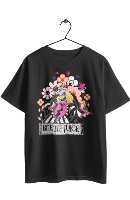 Футболка оверсайз з принтом "Бітлджюс". Beetlejuice, ghost, tim burton, warner bros, бітлджюс, жах, комедія, привид, тім бертон, фільм. 2070702