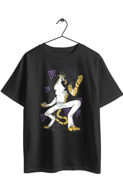 Футболка оверсайз з принтом "Ван Піс Роб Луччі". Lucci, one piece, rob lucci, аніме, ван піс, великий куш, луччі, манга, пірати, роб луччі. 2070702