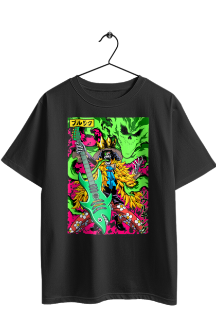Футболка оверсайз з принтом "Ван Піс Брук". Brook, one piece, soul king, аніме, брук, ван пис, ван піс, манга, соул кінг. 2070702