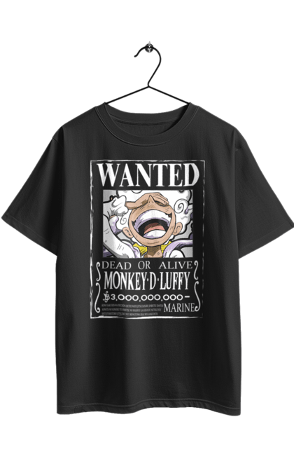 Футболка оверсайз з принтом "Ван Піс Луффі". Luffy, one piece, аніме, ван піс, великий куш, луффі, манга, монки де луффі, пірати. 2070702