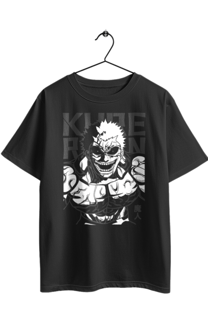 Oversized t-shirt with prints Kengan Ashura Kure Raian. Anime, devil, kengan ashura, kure raian, kure ryan, manga. 2070702