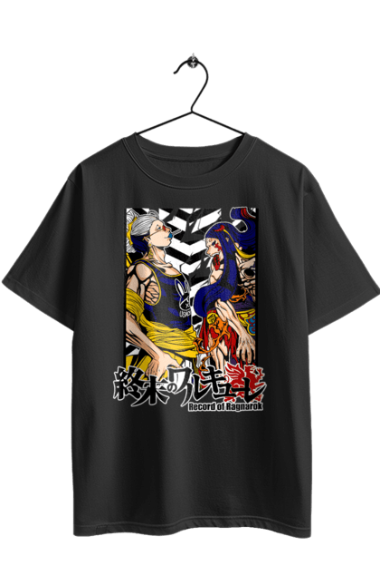 Футболка оверсайз з принтом "Повість про кінець світу Будда та Зерофуку". Anime, buddha, manga, record of ragnarok, zerofuku, аніме, будда, зерофуку, комікс, манга. 2070702