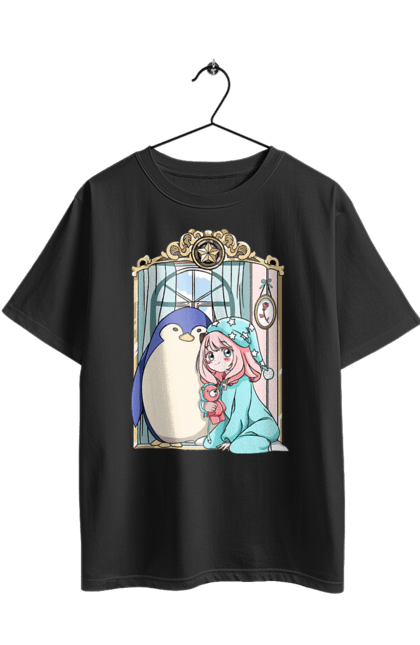 Футболка оверсайз з принтом "Сім'я шпигуна Аня". Spy x family, аниме, аня, йор, лойд, манга, сім я шпигуна. 2070702