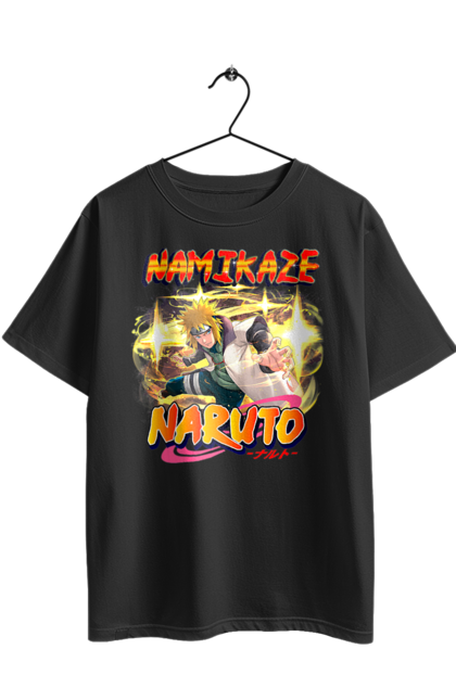 Футболка оверсайз с принтом Наруто Минато. Minato namikaze, naruto, аниме, манга, минато намиказе, наруто, сериал, хокаге, четвертый хокаге. 2070702