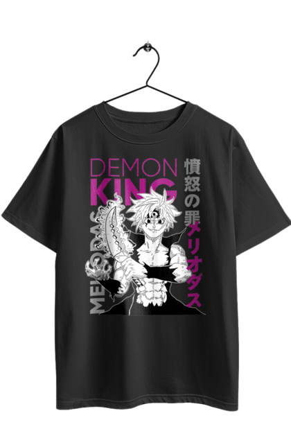 Футболка оверсайз з принтом "Сім смертних гріхів Меліодас". Seven deadly sins, аніме, гріх дракона, манга, меліодас, сім смертних гріхів. 2070702