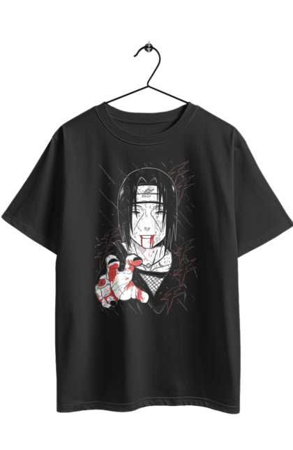 Футболка оверсайз с принтом Наруто Итачи. Itachi, itachi uchiha, naruto, аниме, итачи, манга, наруто, ниндзя, сериал, учиха. 2070702
