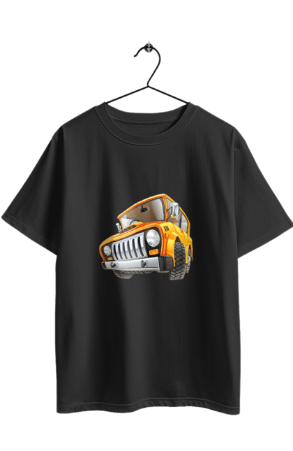 Футболка оверсайз з принтом "Вантажівка". Авто, автомобіль, вантажівка, дитячий малюнок, зображення авто. 2070702