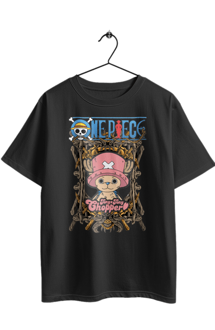 Футболка оверсайз з принтом "Ван Піс Тоні Тоні Чоппер". One piece, аніме, ван пис, манга, пригоди, ранобе, серіал, тоні тоні чоппер, фентезі. 2070702