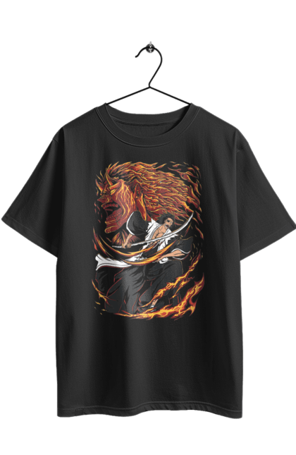 Футболка оверсайз з принтом "Бліч Кенпачі Заракі". Bleach, gotei thirteen, kenpachi, kenpachi zaraki, аніме, бліч, готей 13, кенпачі заракі, манга. 2070702