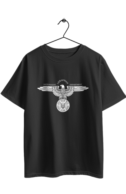 Футболка оверсайз з принтом "Орел і Тризуб". Герб, герб україни, орел, патріотичне, україна, українська символіка, українське. 2070702
