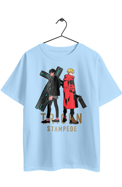 Футболка оверсайз з принтом "Триган". Netflix, nicholas d. wolfwood, trigun, vash the stampede, аніме, веш ураган, манга, нетфлікс, ніколас д. вульфвуд, триган. 2070702