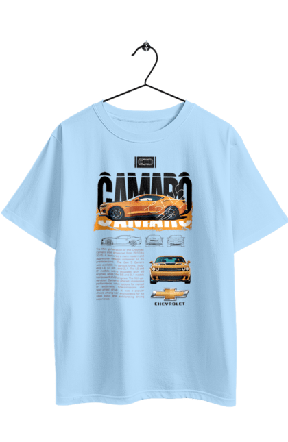 Oversized t-shirt with prints Chevrolet Camaro. Auto, automobile, camaro, car, chevrolet, chevrolet camaro. 2070702
