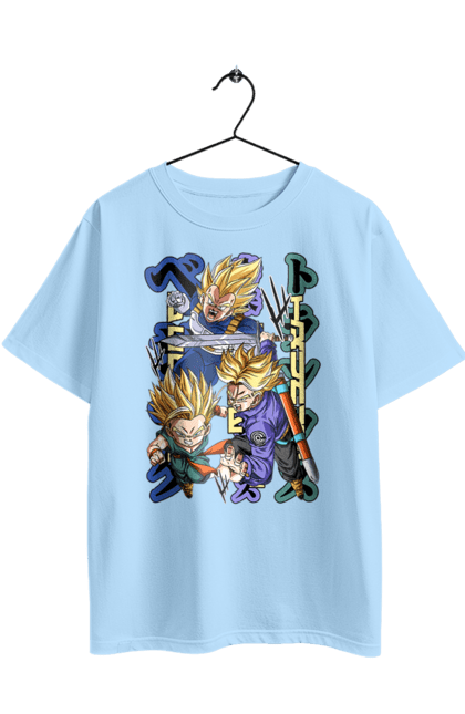 Футболка оверсайз з принтом "Перли дракона". Anime, dragon ball, goku, manga, vegeta, аніме, вегета, гоку, манга, перли дракона. 2070702