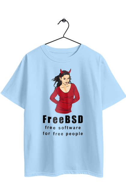 Футболка оверсайз з принтом "Freebsd Для Вільних". Bsd, freebsd, unix, адміністратор, айті, айтішник, безкоштовна, безкоштовно, бестія, вільна, демон, демонесса, доступність, незалежність, операційна система, ос, програміст, програмне забезпечення, свобода, сисадмін, система, системний адміністратор, софт, текст, червоний, чорний. 2070702