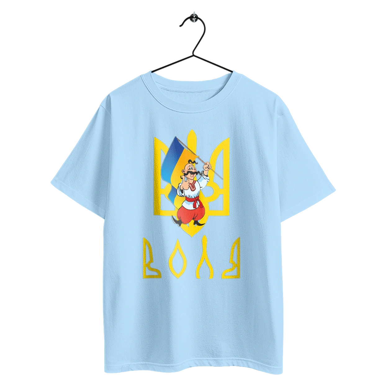 Тризуб Воля Козак з прапором України